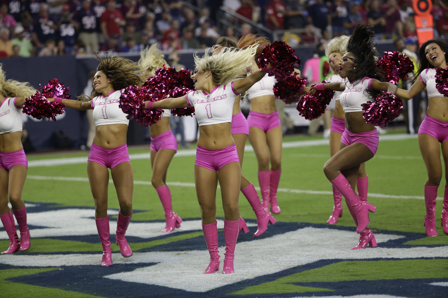 Houston Texans Cheerleaders Breast Cancer Awareness